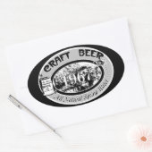 クラフトビール1967 楕円形シール (封筒)