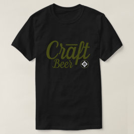 クラフトビール – ホップ記号Ver.2グリーン Tシャツ