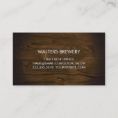 クラフトビール |木目 名刺 (裏面)