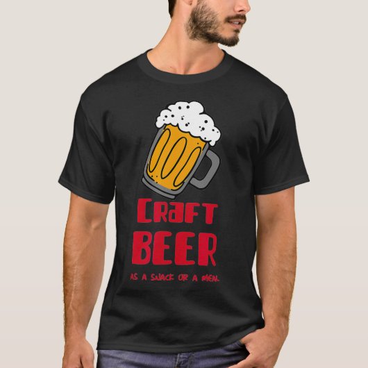クラフトビール 面白い 飲酒 パーティー Tシャツ (正面)