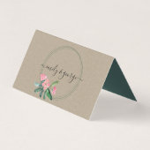 クラフトピンクキリストトーン開花結婚座席表 (裏面)