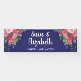 クラフトフェアベンダーブースフローラバラ 横断幕