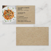 クラフトフェイクカスタム食品フォーマル事業ケータリング 名刺 (正面/裏面)