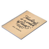 クラフトフェイク先生の高さ ノートブック (左側)