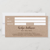 クラフトフェイク紙券のデイジー (裏面)