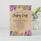 クラフトフェスティバルクリスマスリースディナーパーティー 招待状 (スタンド正面)