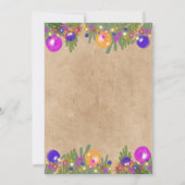 クラフトフェスティバルクリスマスリースディナーパーティー 招待状 (裏面)