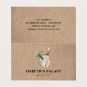 クラフトフレッシュベーカリープロフェッショナルロゴ名刺 名刺 (外部フラット)