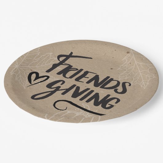 クラフトフレンドサンドディナーパーティー ペーパープレート (アングル)