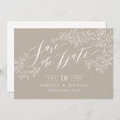 クラフトフローラ書は日付を保存 セーブザデート (正面/裏面)