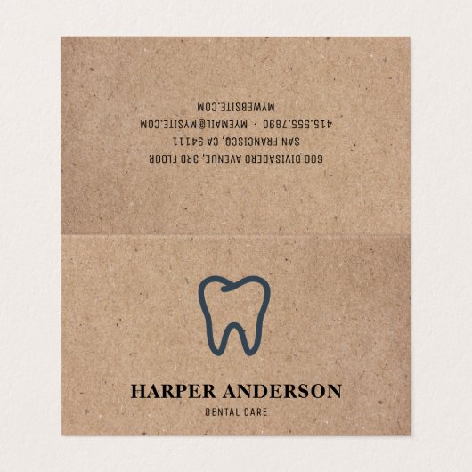 クラフトブモダンラックプロフェッショナルデンタルケア 名刺 (外部フラット)