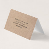 クラフトブモダンラックプロフェッショナルデンタルケア 名刺 (裏面)