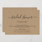 クラフトブライダルシャワー招待状 招待状 (正面/裏面)
