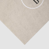 クラフトブラウンシックモノグラムレターイニシャル 素朴 薄葉紙 (詳細)