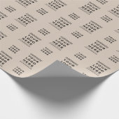 クラフトブラウンハンドメイドビジネスロゴ文字 ラッピングペーパー (角)