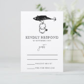 クラフトブラウン素朴魚釣りルアーリングや輪インブラック 出欠カード (スタンド正面)