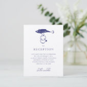 クラフトブラウン素朴魚釣りルアーリングや輪ネイビーブルー エンクロージャーカード (スタンド正面)