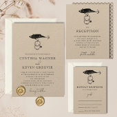 クラフトブラウン素朴魚釣りルアーリングや輪ブラック 招待状