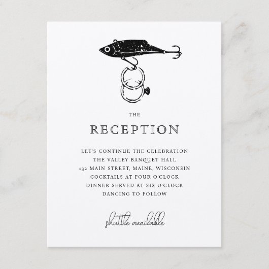 クラフトブラウン ルスティック フィッシング ルアー リング ブラック エンクロージャーカード (正面)