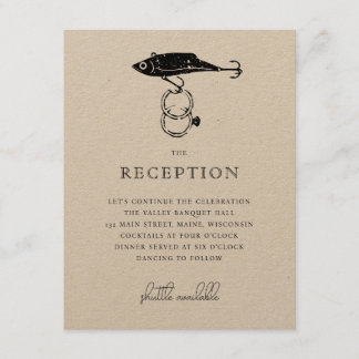 クラフトブラウン ルスティック フィッシング ルアー リング ブラック エンクロージャーカード