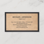 クラフトブ素朴ラックバイクオートバイ整備士 名刺 (裏面)