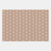 クラフトプレイド、雪の結晶と星 ラッピングペーパーシート (正面2)