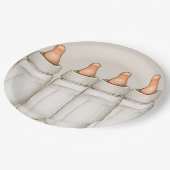 クラフトベビーシャワー招待状-ベビーボトル昼食会 ペーパープレート (アングル)