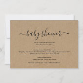 クラフトベビーシャワー招待状 招待状 (正面)