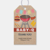 クラフトベビーQグリルベビーシャワー ギフトタグ (正面)