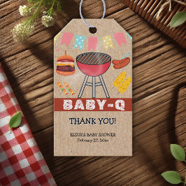 クラフトベビーQグリルベビーシャワー ギフトタグ