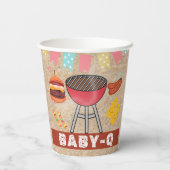 クラフトベビーQグリルベビーシャワー 紙コップ (裏面)
