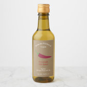 クラフトホットソースラベルシール – Chili Pepper ワインラベル (正面)