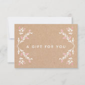 クラフトホリディギフト証明書 (正面)