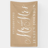 クラフトホワイトニュートラル氏とミセス結婚ズのバナーデコール 横断幕 (縦)