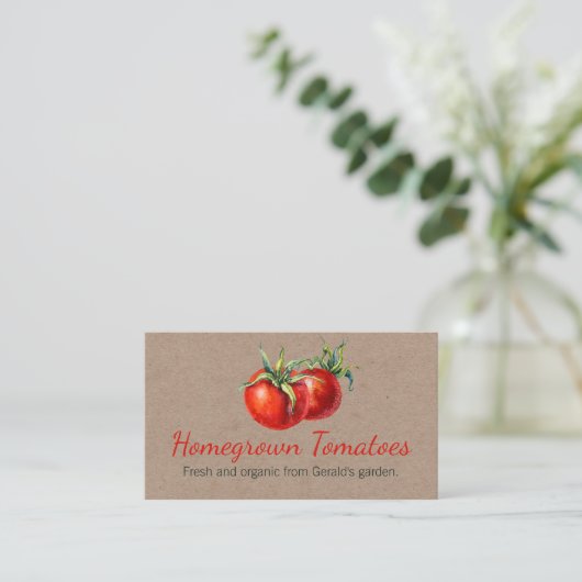 クラフトホームグローンガーデントマト 名刺 (スタンド正面)
