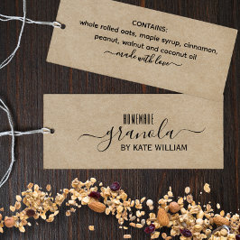 クラフトホームメイドグラノーララベルラベル