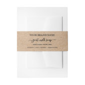 クラフトホームメイドベリーバンド石鹸の包装 招待状ベリーバンド (正面例)