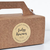 クラフトホームモダンベーカリーロゴホームメイドブラウニー ラウンドシール