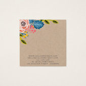 クラフトボホフローライヤリングジュエリー表示カード (裏面)