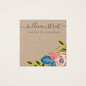 クラフトボホフローライヤリングジュエリー表示カード (正面)