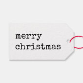 クラフトマイナリストのメリークリスマス ギフトタグ (正面(横))