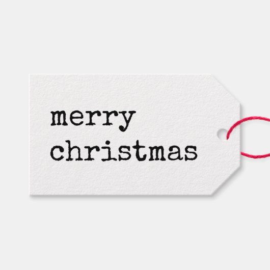 クラフトマイナリストのメリークリスマス ギフトタグ (正面(横))