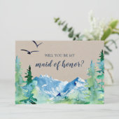 クラフトマウンテン　あなたは私のメイドオブオナーカードになりますか 招待状 (スタンド正面)