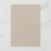 クラフトマウン結婚テンの週末のイベント日程 エンクロージャーカード (裏面)