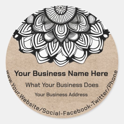 クラフトマンダラ ラウンドシール (正面)