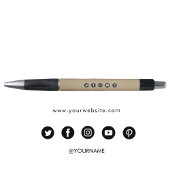 クラフトミニマリストビジネスウェブサイトソーシャルメディア ボールペン