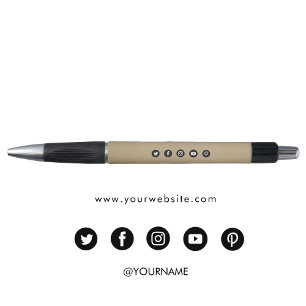 クラフトミニマリストビジネスウェブサイトソーシャルメディア ボールペン