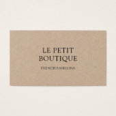 クラフトミニマルカードQRコード名刺 (正面)