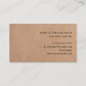 クラフトミニマルクールブラックシザーズ美容師 名刺 (裏面)