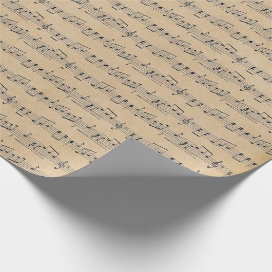 クラフトミュ素朴ージュパルチメントエフエメラアンティーク ラッピングペーパー (角)